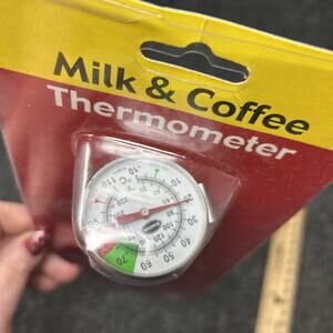 NOS Brannan Milk Coffee Thermometer Stainless Steel Probe Cafe Barista Essential